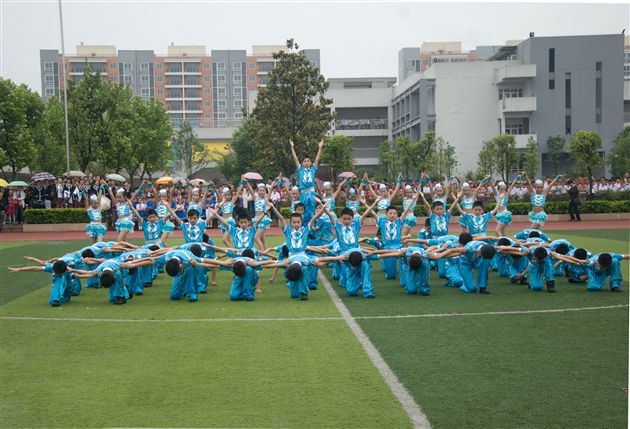 棠外附小喜获双流县第十届中小学生艺术节百人集体舞比赛特等奖