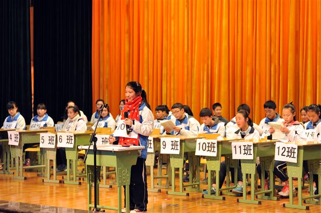 棠外举行首届年级英语拼字大赛