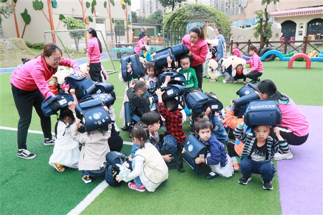 生命第一安全避险——棠外实验幼儿园地震疏散演练顺利完成