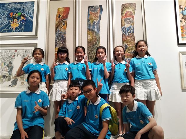 棠外附小师生代表参加成都市第十二届中小学艺术节美术展评及工作坊展示活动
