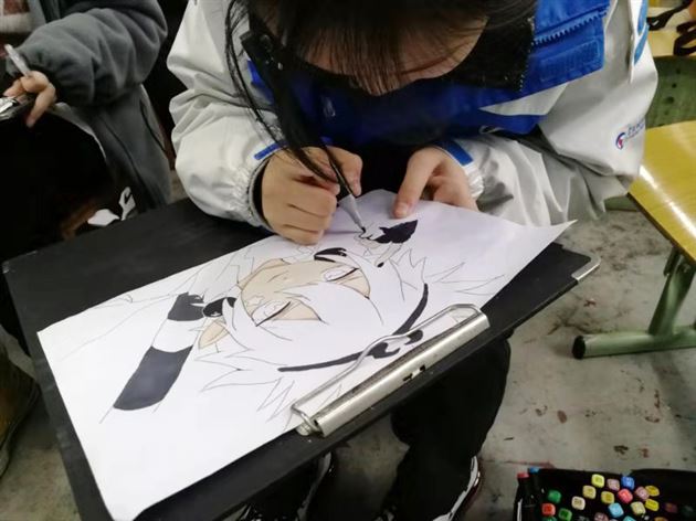 棠外第六届校园艺术节书画作品——漫画系列