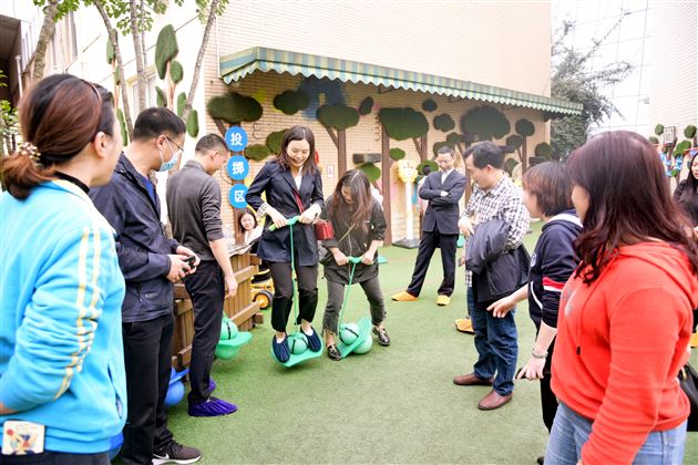 棠外实验幼儿园接待内江市师范学院考察团参观交流 