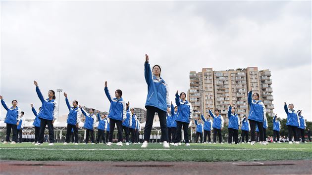 棠外高中2021-2022学年度队列及跑操比赛顺利举行 