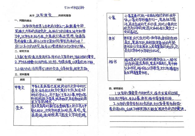 遨游汉字王国 探究汉字秘密——记棠外附小五年级语文学科综合实践活动