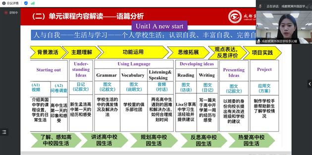 棠外高中李秀芳、李秋蓉、李沁璇、禹椰柳老师受邀在“未来中小学英语教师能力提升”系列课程作专题分享