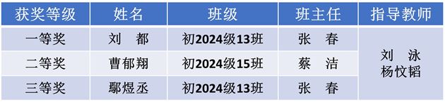 棠外学子在“星火杯”2024年四川省青少年电子制作锦标赛中获佳绩