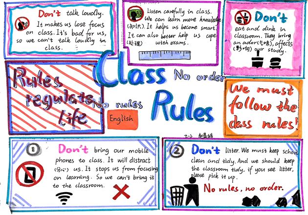 心中有规则 行为定方圆——棠外初2024级英语特色实践作业