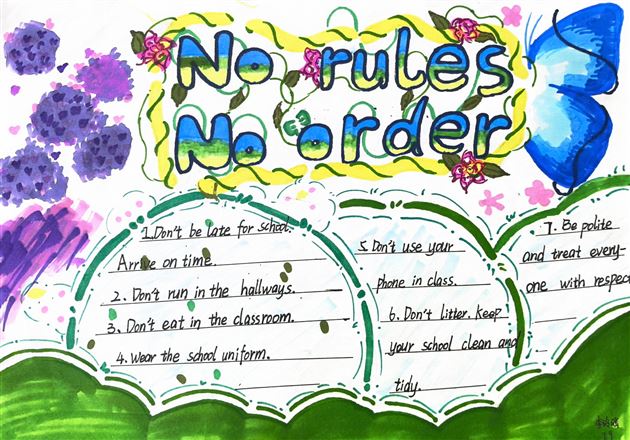 心中有规则 行为定方圆——棠外初2024级英语特色实践作业