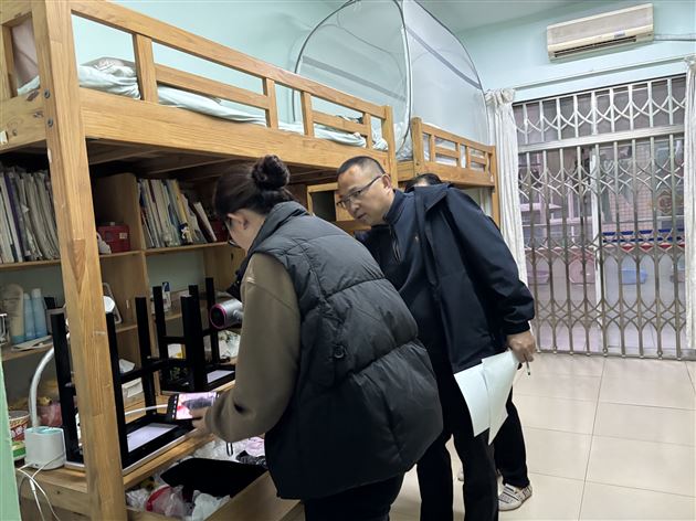 筑牢安全防线 守护和谐家园——我校高中开展学生公寓安全大检查活动