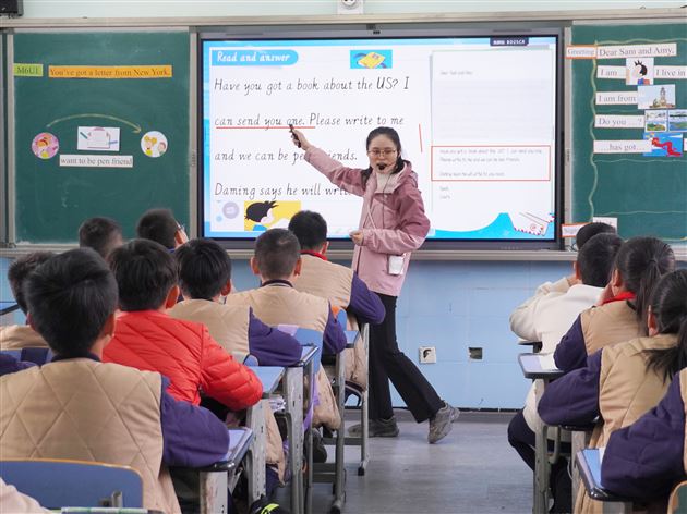 棠外附小五、六年级开展联合英语教研活动