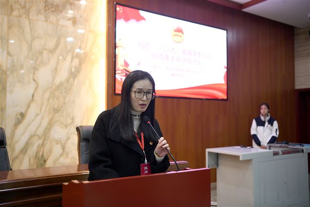 棠外高中团总支举行纪念“一二·九”爱国学生运动90周年主题团日活动