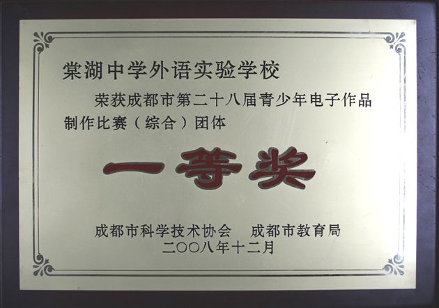 棠中外语学校荣获成都市科技竞赛团体一等奖