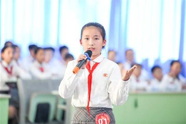 棠外附小举行第十三届少代会第一次会议大队委竞选